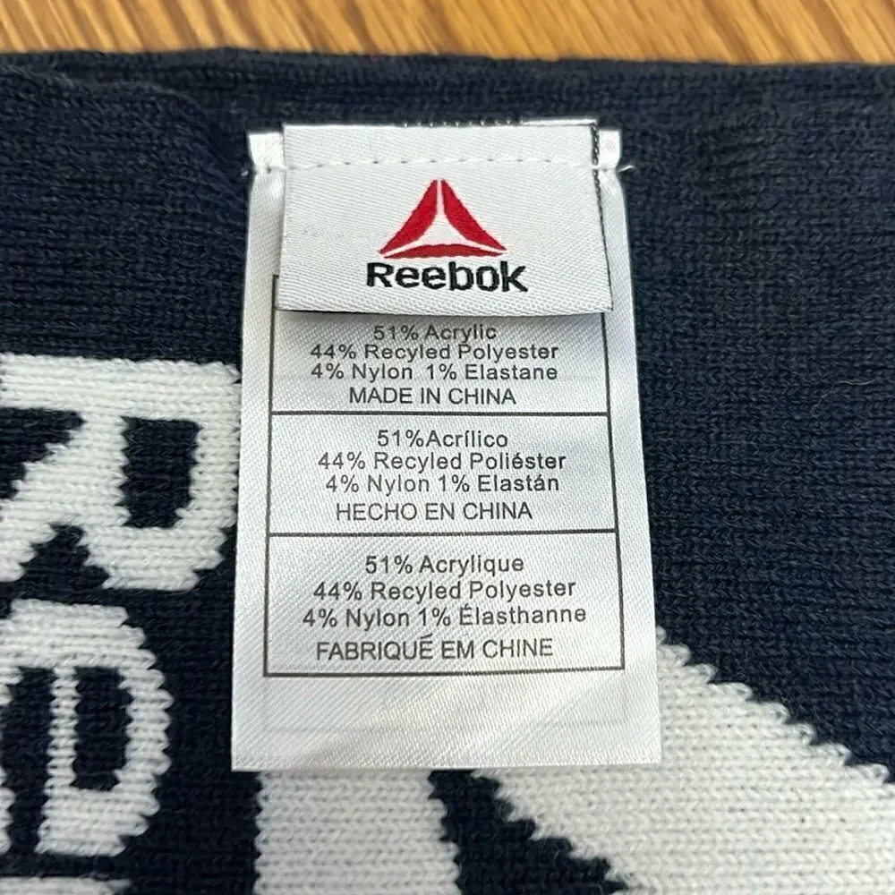 Reebok Navy Rally Scarf With Logo